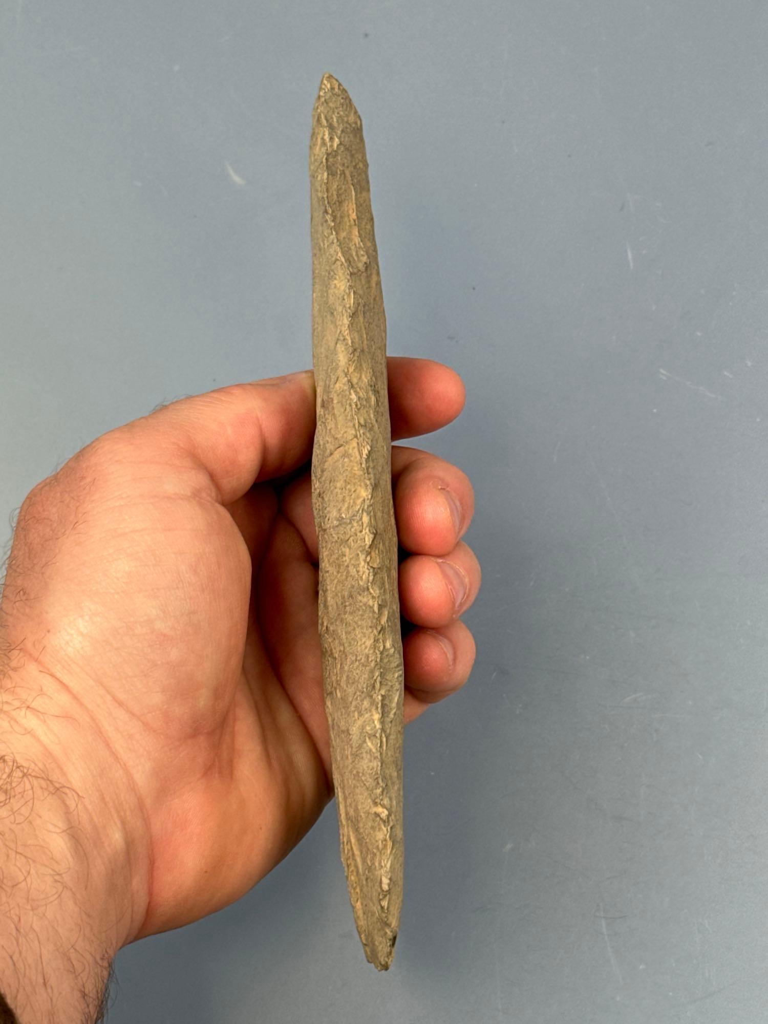 XL 7 3/4" Rhyolite Blade, HUGE, Found in PA/NJ/NY Tristate Area, Ex: Harry Mucklin, Lemaster, Ancien