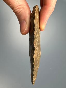 3 1/2" Onondaga Chert Knife, Found in New York State, Ex: Dave Summers Collection