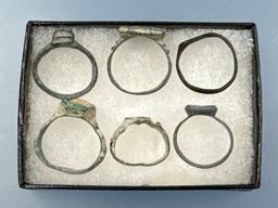Lot of 6 Viking Rings, From a British Collection formed in 1990's, Ex: Hanning Collection of Maine