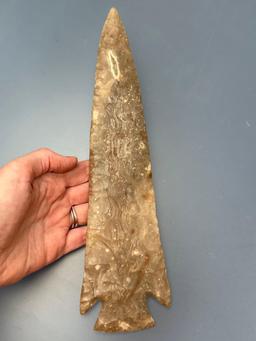 XL 11 1/54" Gray Ghost, Flint Knapping Art, Edwards Plateau chert