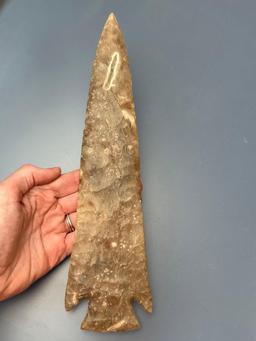 XL 11 1/54" Gray Ghost, Flint Knapping Art, Edwards Plateau chert