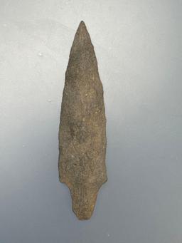 NICE 3 1/2" Argillite Poplar Island Point, Found in Lehigh Co., PA, Ex: Heacock Collection (Purchase
