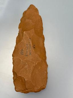 HUGE 8" Blade, Heavily Patinated, Found in Kinzua, Warren Co., PA, Ex: Pat Sutton Collection