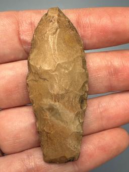 2 1/8" Late Paleo Point, Found in Wake Co., North Carolina