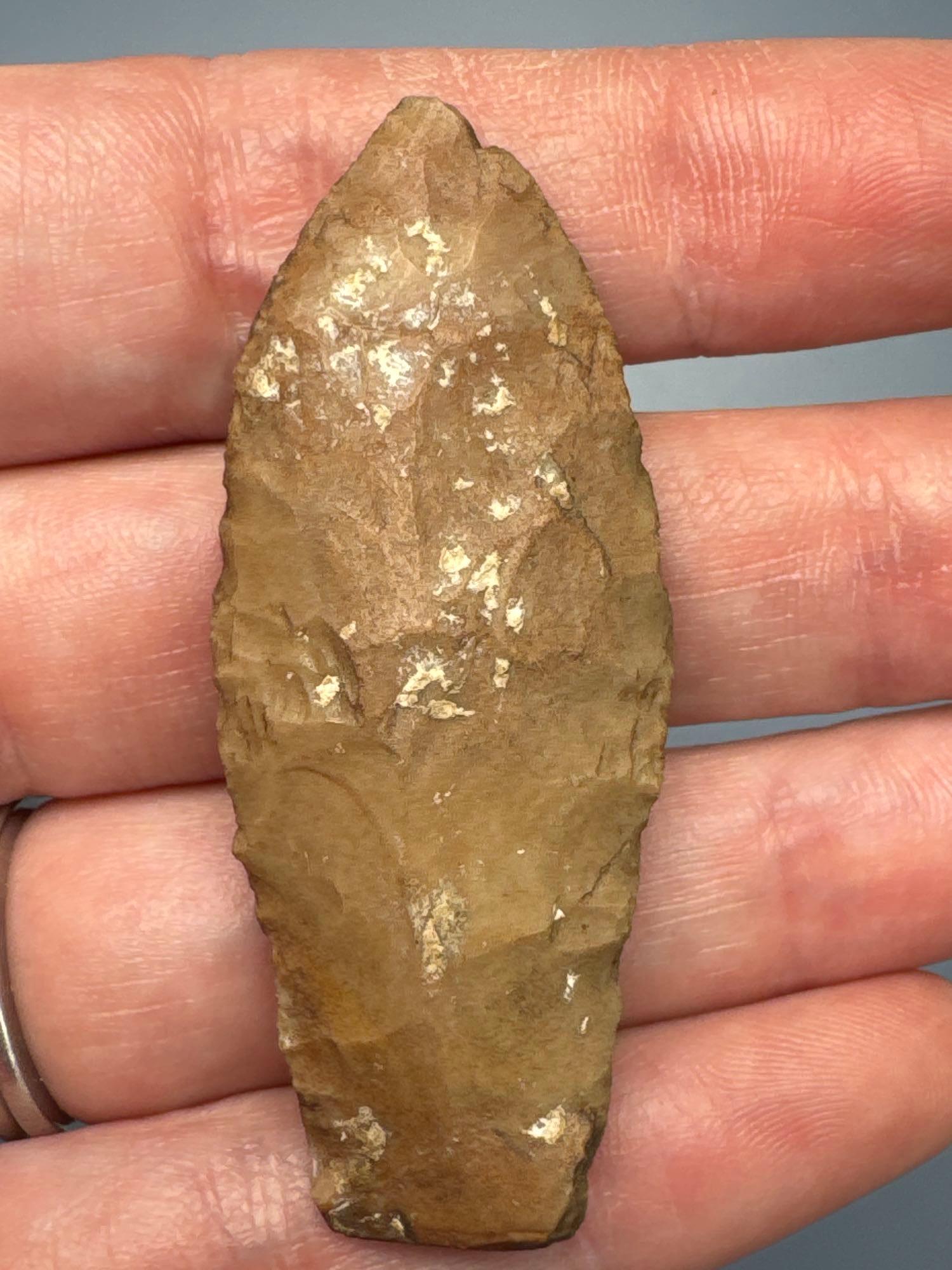 2 1/8" Late Paleo Point, Found in Wake Co., North Carolina
