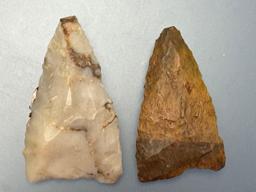 Pair of Interesting Points, Possible Late Paleo/Early Archaic However Difficult to be Certain, Found