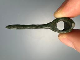 RARE Miniature Viking Axe, Engraving Noted w/Design, Measures 1 5/8"
