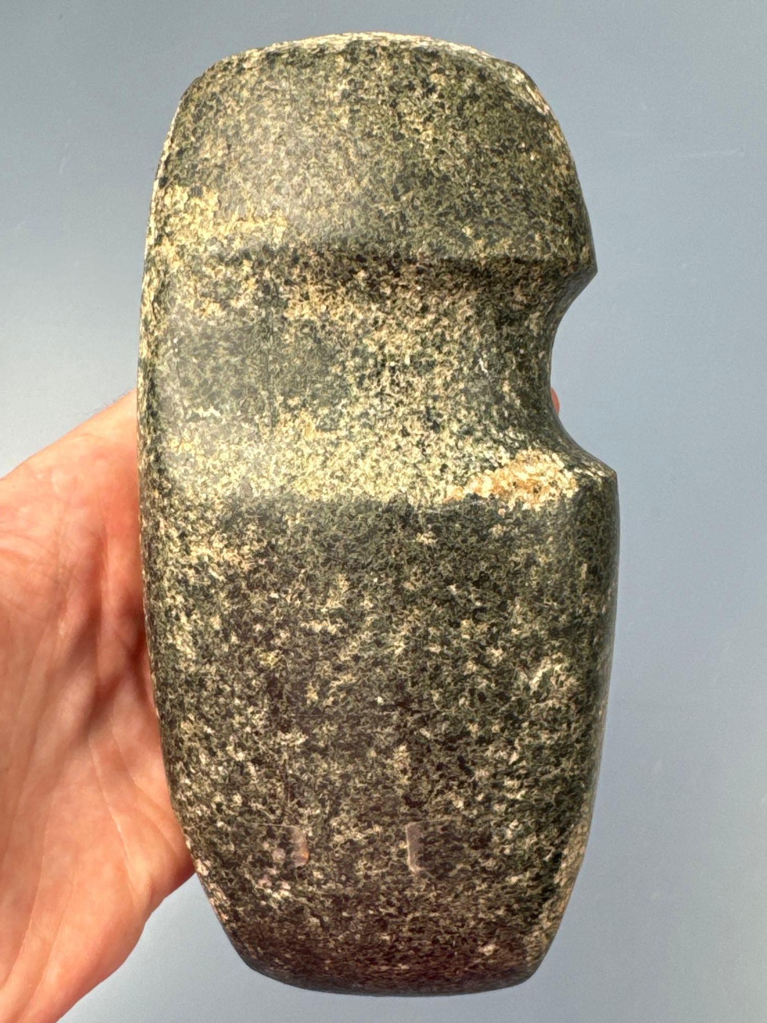 FINE 6 1/2" Polished Hohokam Axe, Found in Arizona, Roosevelt Lake Area, Nice Example