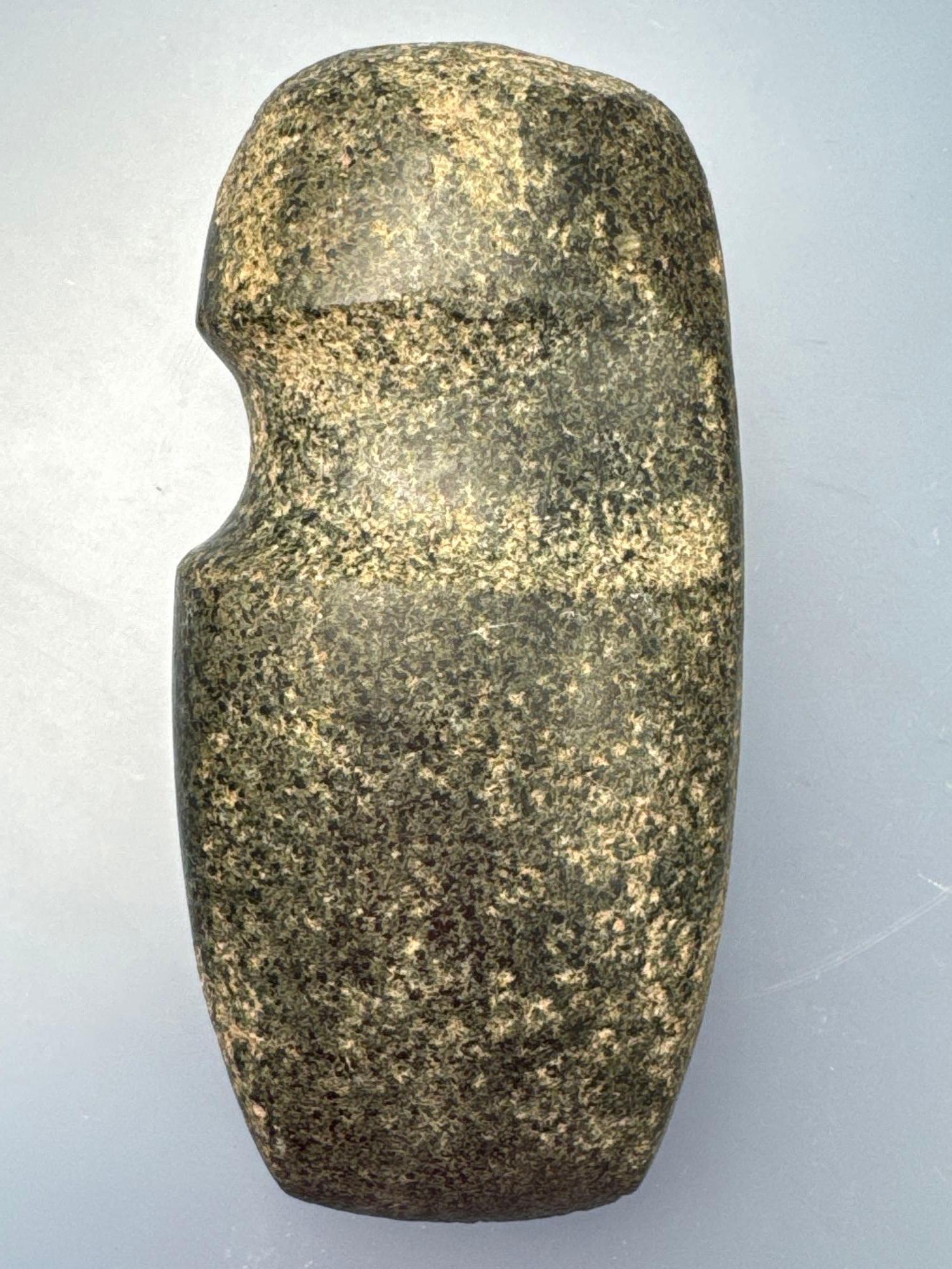 FINE 6 1/2" Polished Hohokam Axe, Found in Arizona, Roosevelt Lake Area, Nice Example