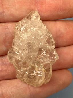 1 5/8" Crystal Quartz Point, Found in Wake Co., North Carolina