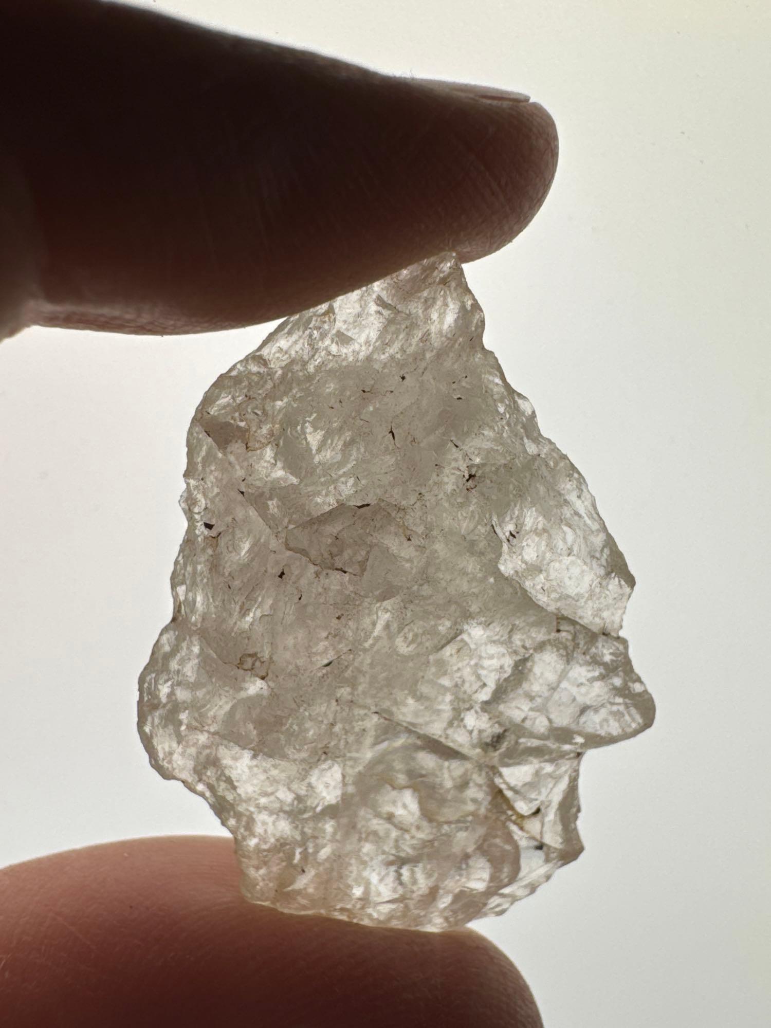 1 5/8" Crystal Quartz Point, Found in Wake Co., North Carolina