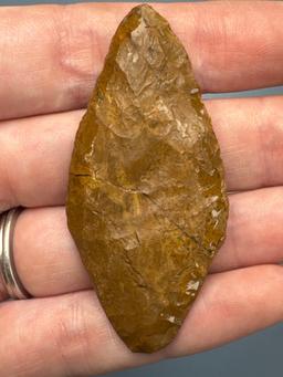 Stunning 2 1/4" Jasper Agate Basin, Paleo, Heavily Ground Base, Found in Montgomery Co., PA by Aaron