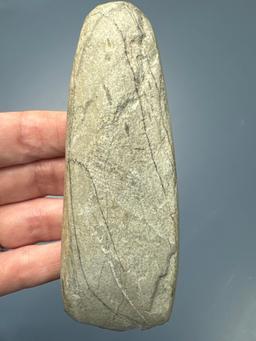 NICE Banded Stone Celt, Found in Phelps, NY, Purchased from Dick Savidge in 1998, Ex: Walt Podpora C