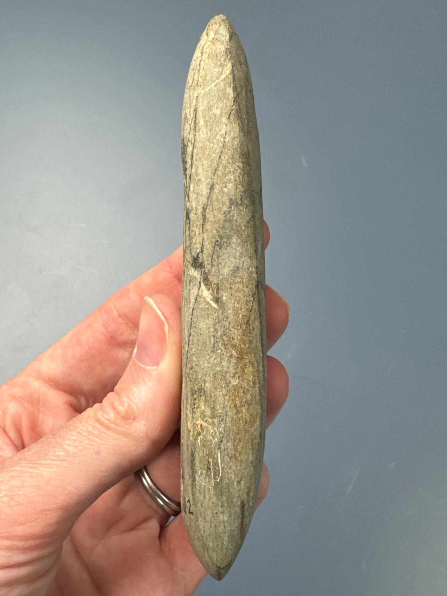 NICE Banded Stone Celt, Found in Phelps, NY, Purchased from Dick Savidge in 1998, Ex: Walt Podpora C