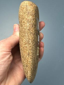 NICE 5 1/4" Grooved Adze, Rare Style, Great Condition, Made of Granite, Found in Athens Co., Ohio, E