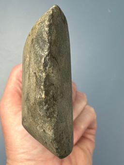 SUPERB 6 3/4" Lamoka Faceted Adze, Large for the Type, Found in Tioga Co., PA, Ex: Walt Podpora