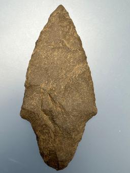 Well-Made 3 3/16" Morrow Mountain Found in North Carolina, Ex: Dudkewitz, Thin Example