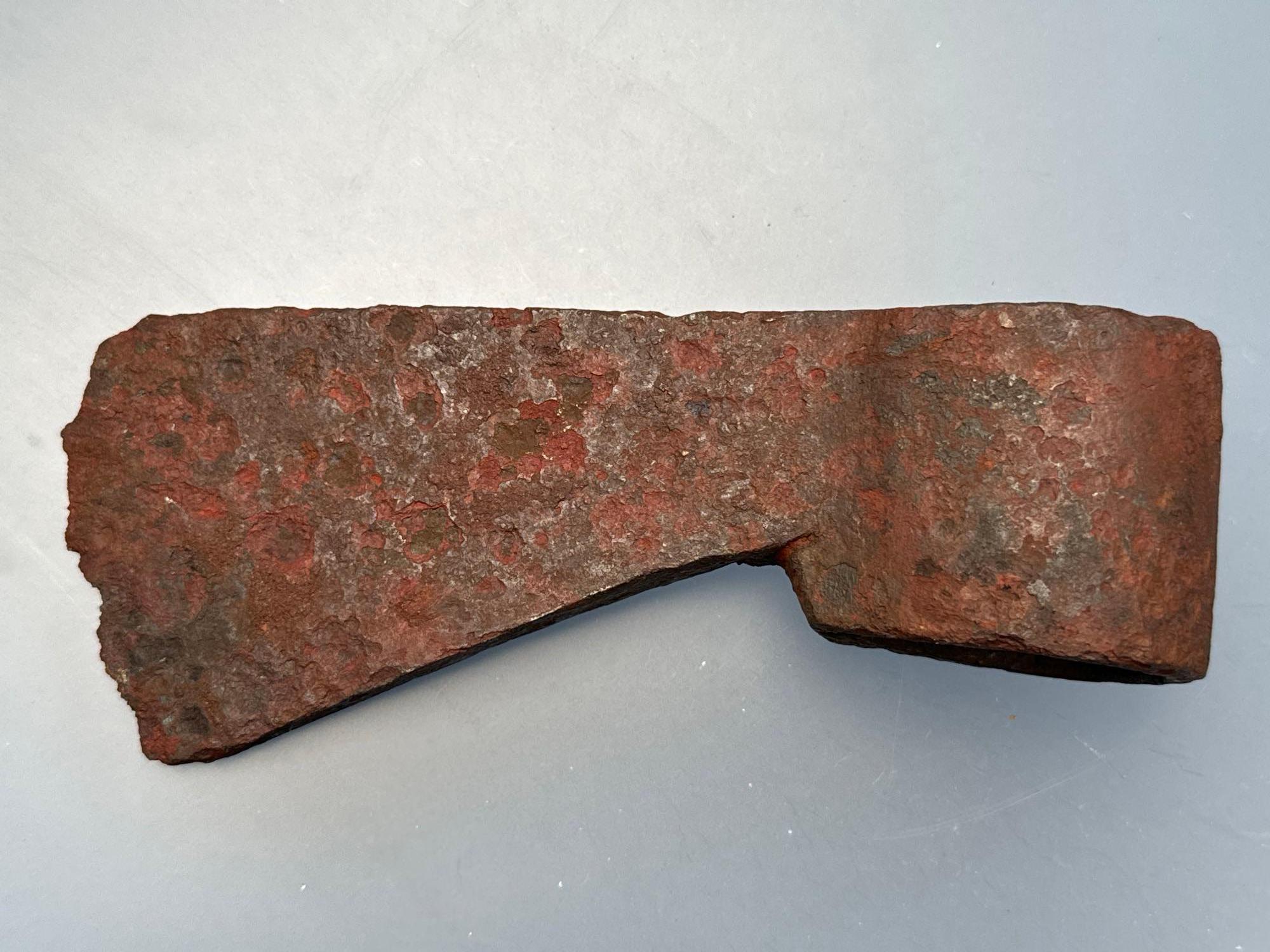 NICE French Iron Biscayne Trade Axe w/Marks, 6 1/2", Found by Ted Siri on White Springs Site (1688-1