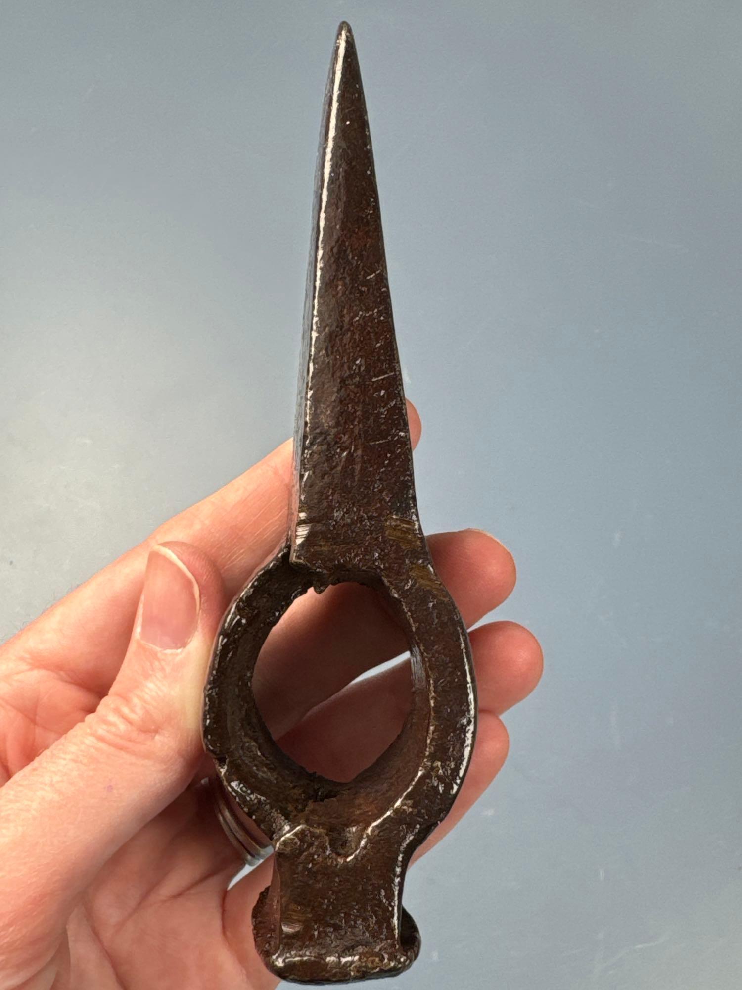 Early 5" Iron Hatchet/Axe Found in Chester Co., PA, From the Dean Thomas Collection of Fairfield, PA