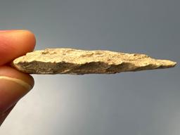6 Rhyolite Points, Found in Jim Thorpe Area in Pennsylvania, Longest is 2 3/16"