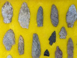 35 Nice Points, Arrowheads, Found in Jim Thorpe Area in Pennsylvania, Longest is 3 1/8"