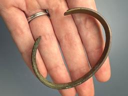 Impressive Bronze Bracelet, Roman/Medieval, Measures 2 1/2"