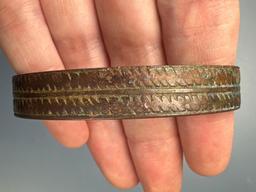 Impressive Bronze Bracelet, Roman/Medieval, Measures 2 1/2"