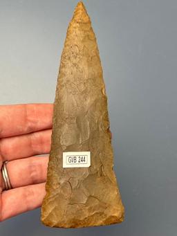 XL 6" Cobbs Blade, Found in Wayne Co., Tennessee, Comes with Davis COA