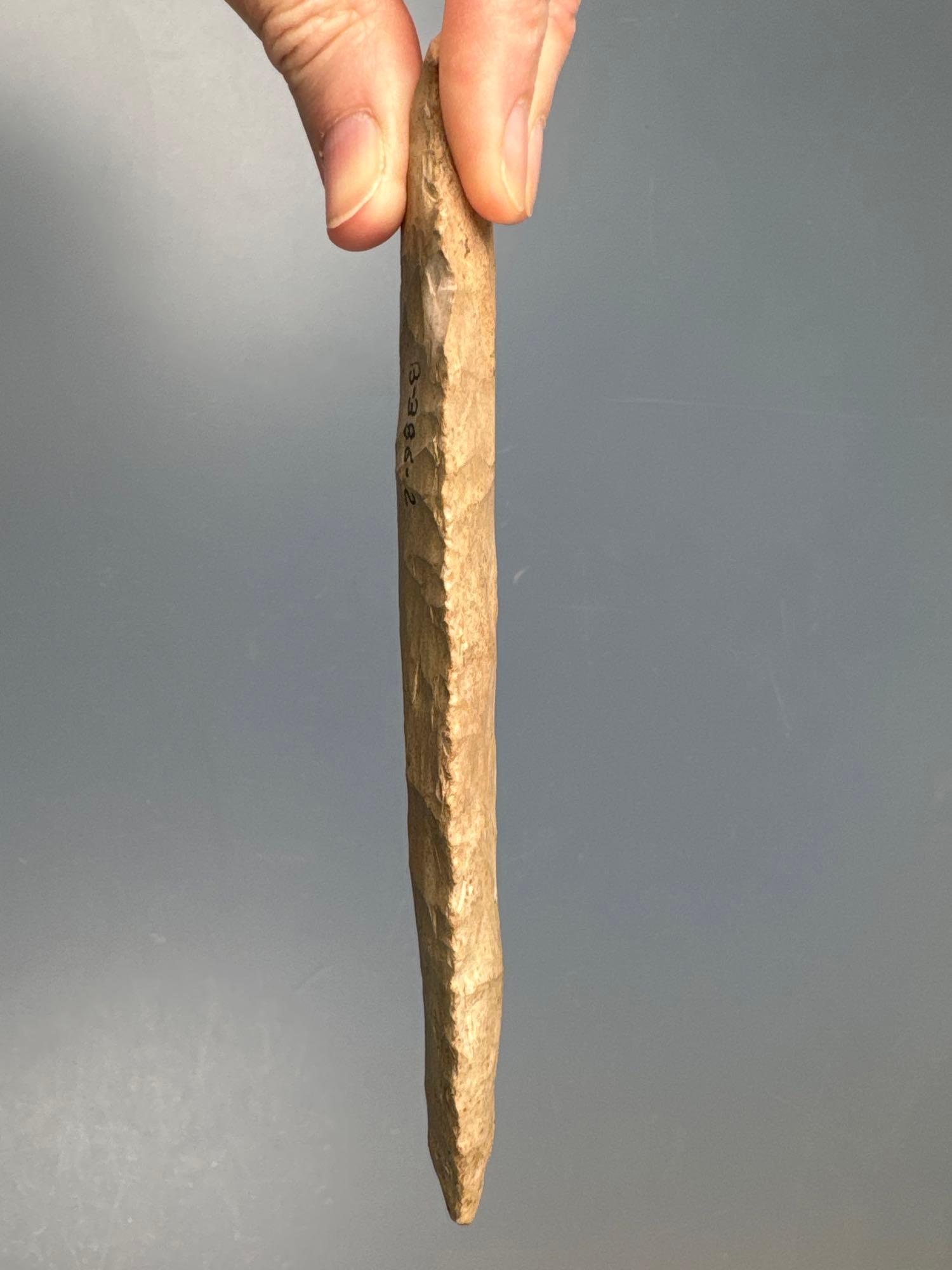 XL 6 1/8" Stemmed Point, Found in the Midwest, Large Example, Overall Nice Condition
