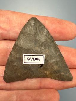 NICE 1 3/4" Chert Levanna Triangle Point, Found in Pennsylvania