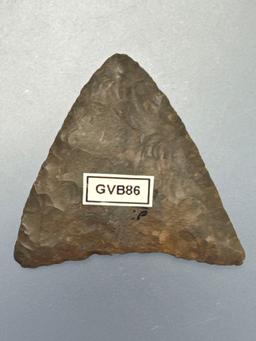NICE 1 3/4" Chert Levanna Triangle Point, Found in Pennsylvania