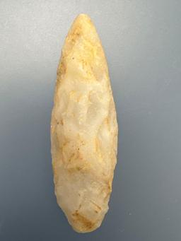 2 3/4" Quartz Guilford Blade, Point, Found in North Carolina.