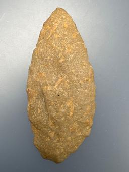 Nice 3 3/4" Quartzite Knife, Found in North Carolina