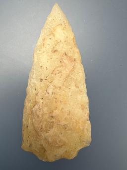 3 1/2" Semi-Translucent Quartz Point, Anciently Snapped Base, Found in North Carolina