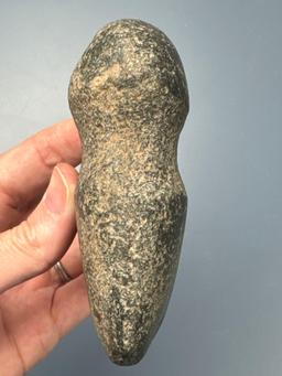 4" Hohokam Axe, Found in Arizona, Decent Example, Ex: Kauffman Collection