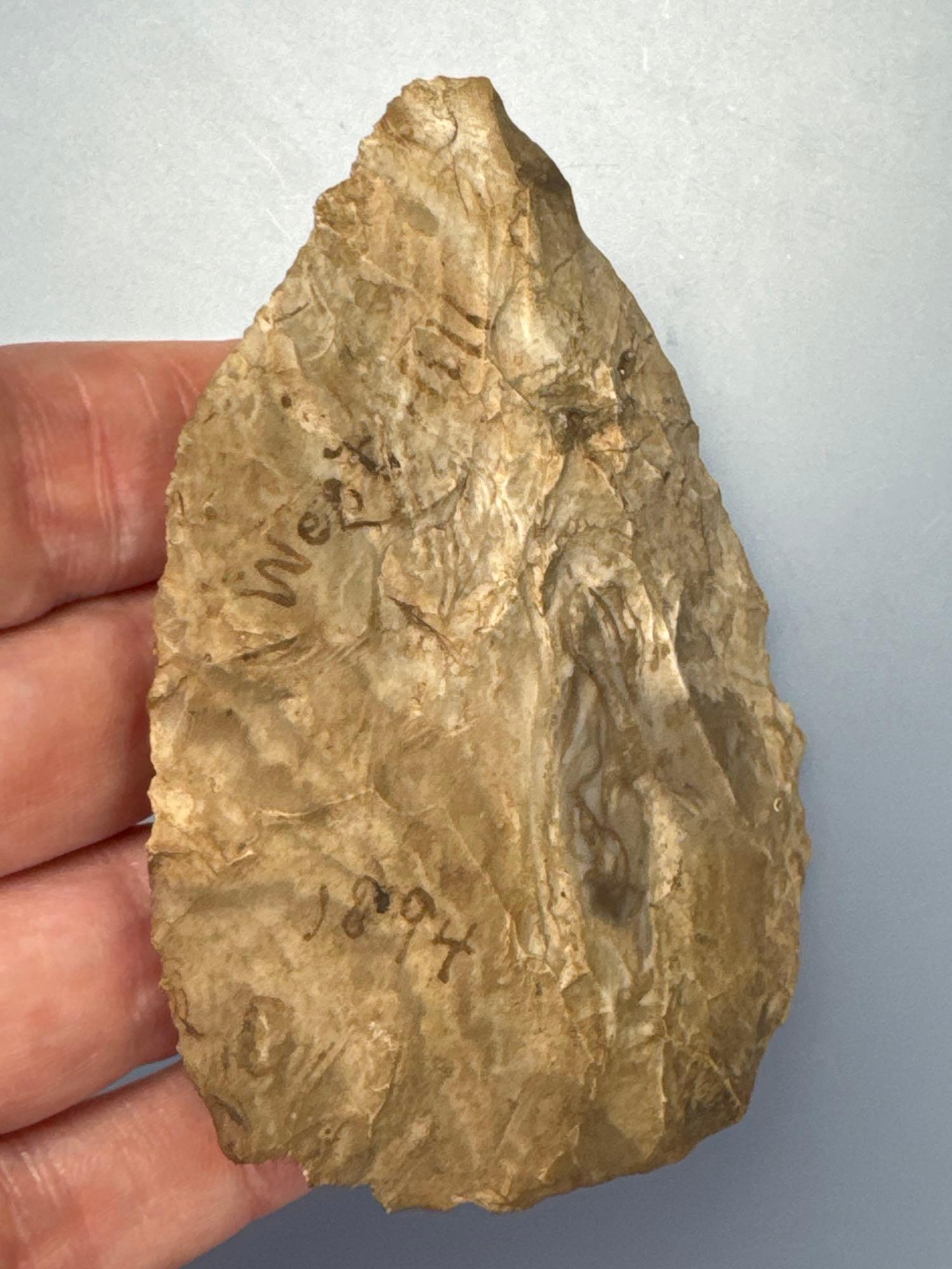 3 1/2" Chert Blade, Nice Condition and Form, Found in New York