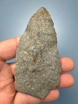 4" Quartzite Blade, Found in Berks Co., PA, Ex: Kauffman Collection