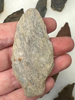 Lot of 21 Arrowheads, Chert, Rhyolite, Quartzite, Found in Berks Co., PA, Longest is 2 1/2"