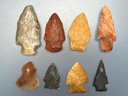 8 Colorful Points, Southeastern US, Longest is 2", Ex: Kauffman Collection