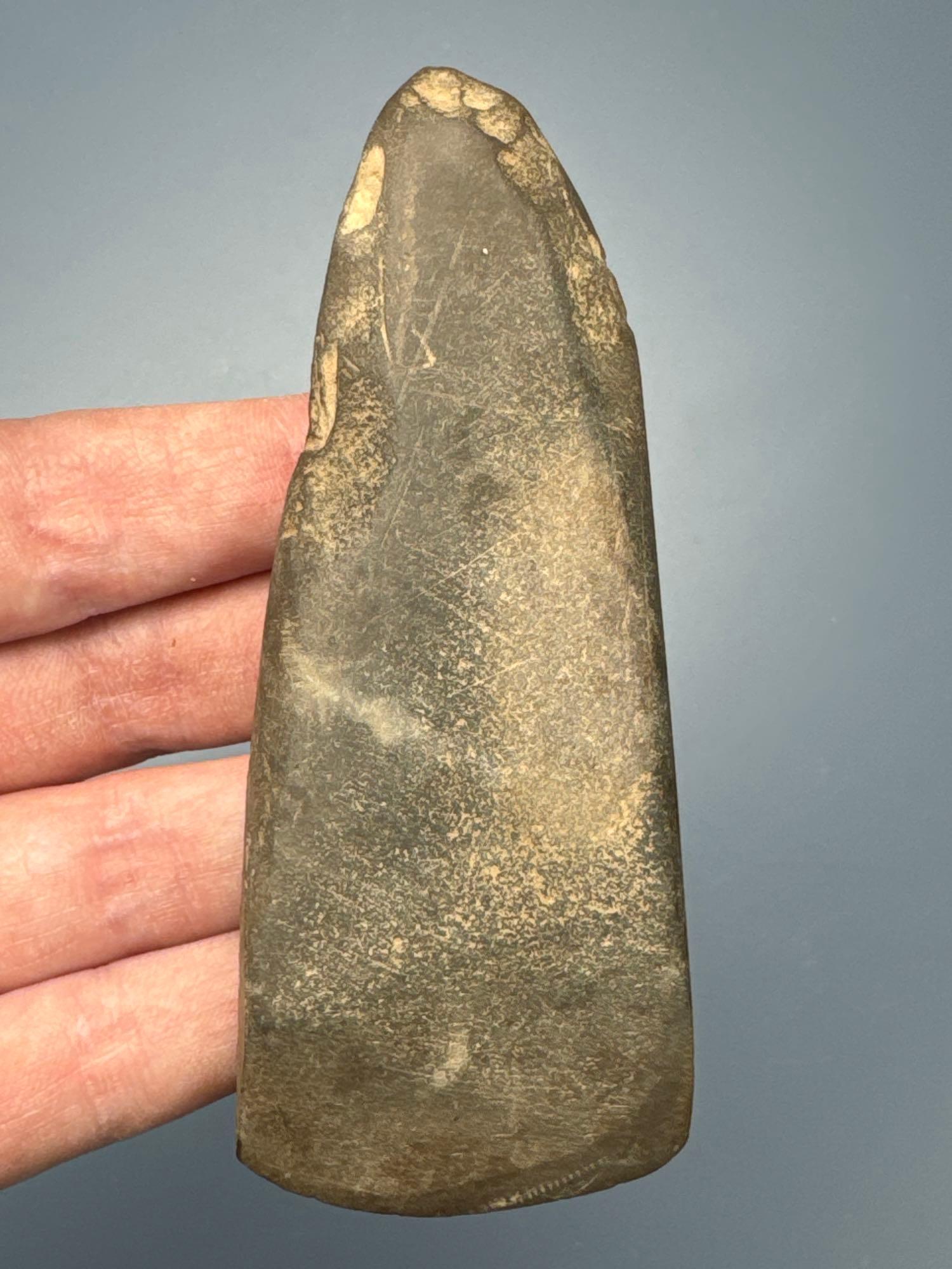 Nice 4" Celt, Found in Lycoming Co., PA, Ex: Kauffman Collection