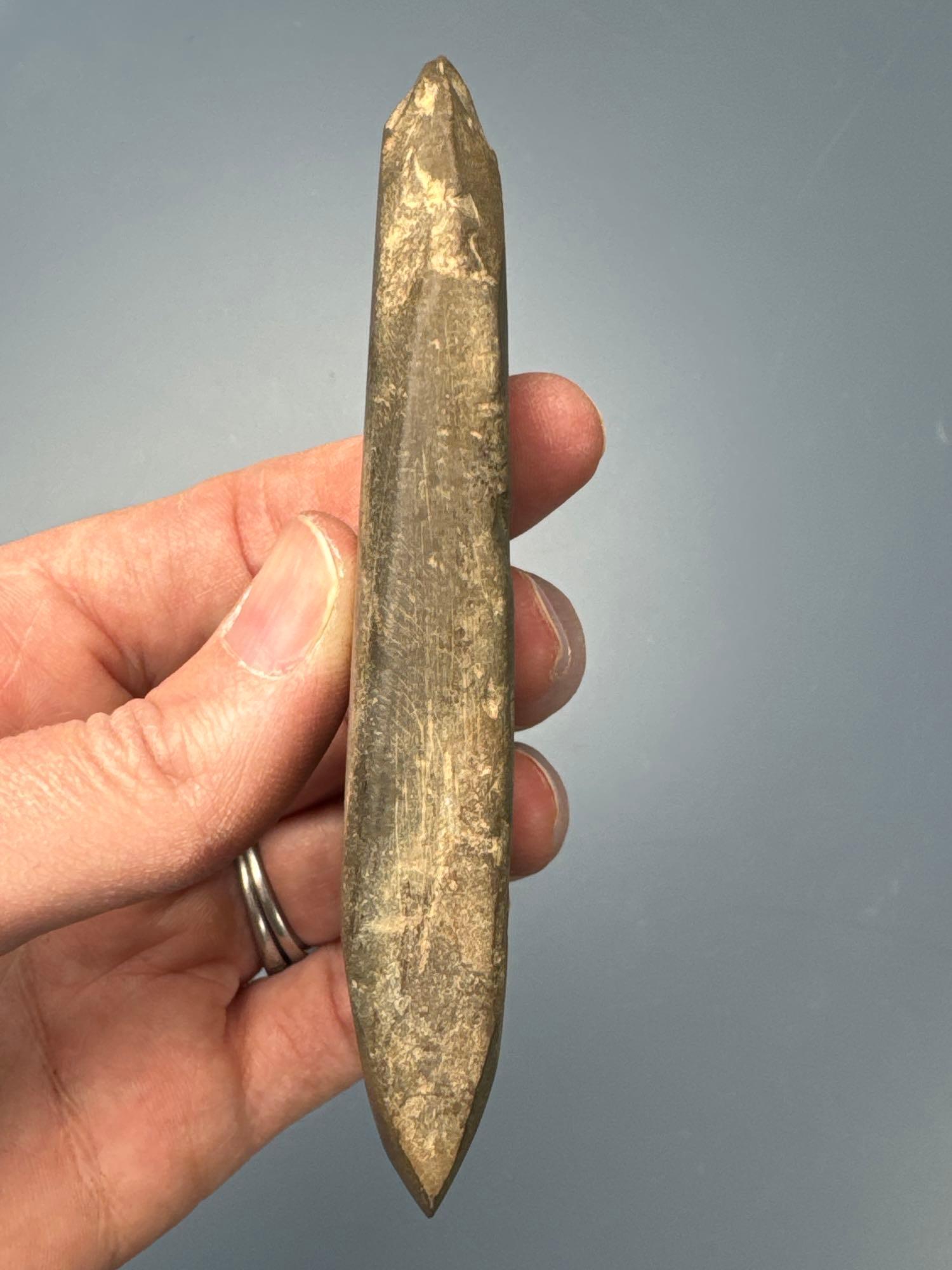 Nice 4" Celt, Found in Lycoming Co., PA, Ex: Kauffman Collection