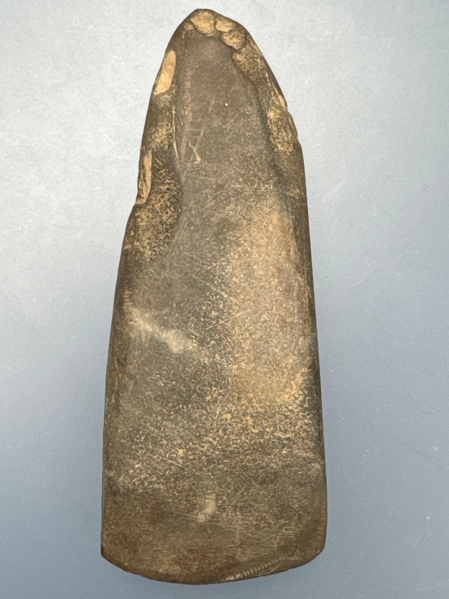 Nice 4" Celt, Found in Lycoming Co., PA, Ex: Kauffman Collection