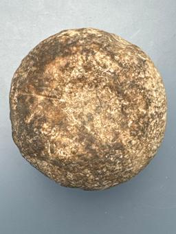 NICE 2 1/4" Double Cupped Discoidal, Found in Illinois, Ex: Kauffman Collection