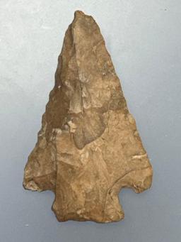 2 1/2" Corner Notch Point, Chert, Found in Susquehanna Valley in PA, Ex: Burley Collection
