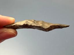 2 3/8" Chert Transitional Fishtail Point, Found in New York