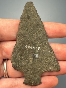 SUPERB 3" Paper Thin Argillite Perkiomen, Found in New Jersey, Ex: Joe Russell, Burley Collection