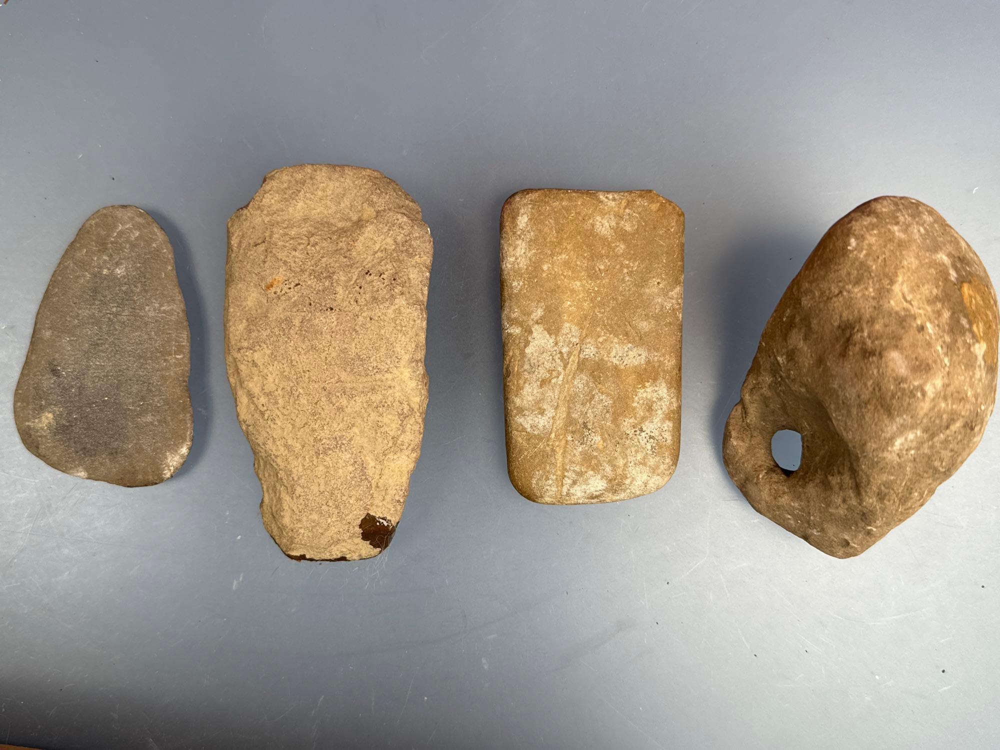 Lot of Various Stone Tools, Soapstone, Some Geofacts, Longest is 13", Found in New York, Ex: Dave Su