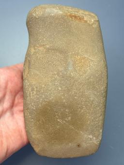Quality 6 1/2" Sandstone 3/4 Grooved Axe, Found in Chester Co., PA, SITS ON END!, Ex: Cicero Collect