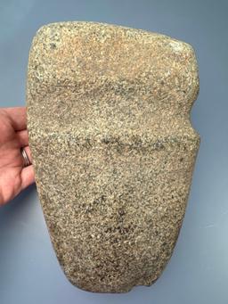 SUPERB 9" Missouri Square Axe, SITS ON END, Granite, x1 Ancient Ding to Bit, Overall Nice Example!
