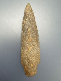 NICE 3 3/4" Quartzite Poplar Island Point, Found in Northampton Co., PA by the Burley Family, Ex: Bu